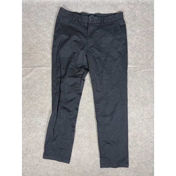 Nautica Other - Nautica Mens Chino Pants 34x32 Black Stretch Cotton Flat Front Trousers Casual